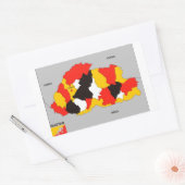 Länderflagge Rechteckiger Aufkleber (Umschlag)