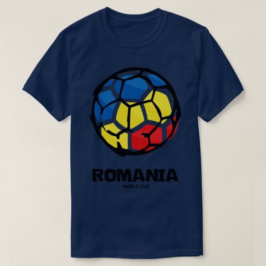 Länderflagge Rumäniens T-Shirt (Design vorne)