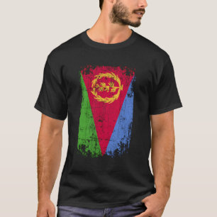 Länderflagge Souvenir Grunge Flag Eritrea T-Shirt