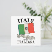 Länderflagge Vintag Italien (Stehend Vorderseite)