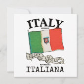 Länderflagge Vintag Italien (Rückseite)