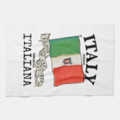 Länderflagge Vintag Italien Geschirrtuch (Horizontal)