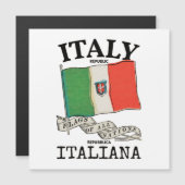 Länderflagge Vintag Italien Magnetkarte (Vorne/Hinten)