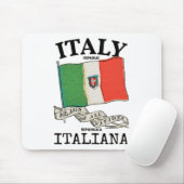 Länderflagge Vintag Italien Mousepad (Mit Mouse)