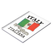 Länderflagge Vintag Italien Notizblock (Linke Seite)