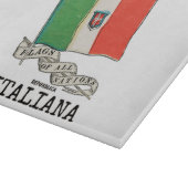 Länderflagge Vintag Italien Schneidebrett (Ecke)