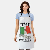 Länderflagge Vintag Italien Schürze (Getragen)