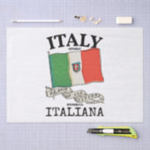 Länderflagge Vintag Italien Seidenpapier (Handwerk)