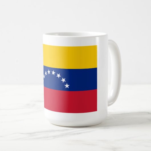 Länderflagge von Venezuela benutzerdefinierter Kaf Kaffeetasse (VorderseiteRechts)