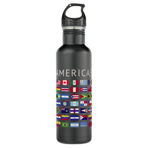 Länderflaggen Amerikas nationale Flaggen Amerika Edelstahlflasche