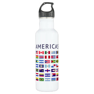Länderflaggen Amerikas nationale Flaggen Amerika Edelstahlflasche
