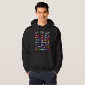 Länderflaggen Amerikas nationale Flaggen Amerika Hoodie (Vorne ganz)