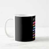 Länderflaggen Amerikas nationale Flaggen Amerika Kaffeetasse (Links)