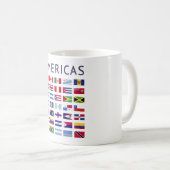 Länderflaggen Amerikas nationale Flaggen Amerika Kaffeetasse (VorderseiteRechts)