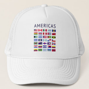 Länderflaggen Amerikas nationale Flaggen Amerika Truckerkappe