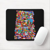 Länderflaggen Mousepad (Mit Mouse)