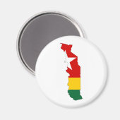 Länderflaggenkarte Magnet (Vorderseite/Rückseite)