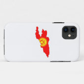 Länderflaggenplan für Kirgisistan prägt die Silhou Case-Mate iPhone Hülle (Rückseite (Horizontal))