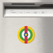 Länderflaggensymbolen der Zentralafrikanischen Rep Magnet (In Situ (Geschirrspüler))