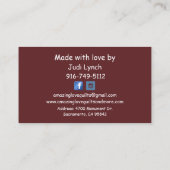 Länderhäuser nach Maß Visitenkarte (Rückseite)