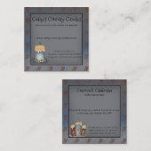 Länderkandellerkarte Quadratische Visitenkarte (Vorne/Hinten)