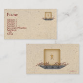 Länderkarte für Kerzen Visitenkarte (Vorne/Hinten)