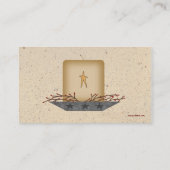 Länderkarte für Kerzen Visitenkarte (Rückseite)