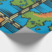 Länderkarte Geschenkpapier