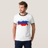 Länderkarte Russland T-Shirt (Vorne ganz)