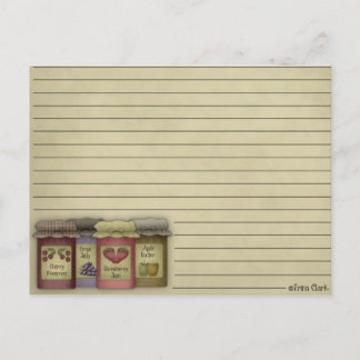 Länderkennung Postkarte