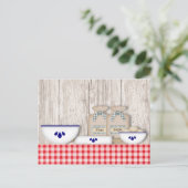 Länderkennung Postkarte (Stehend Vorderseite)