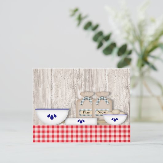 Länderkennung Postkarte (Stehend Vorderseite)