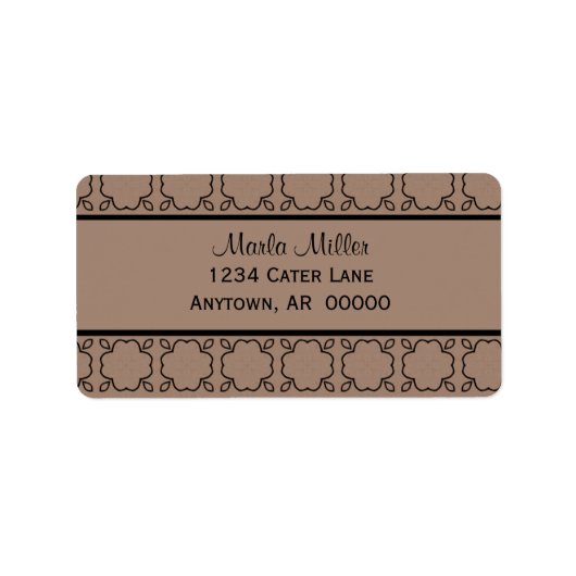 Länderkennzeichen Adressaufkleber (Vorne)