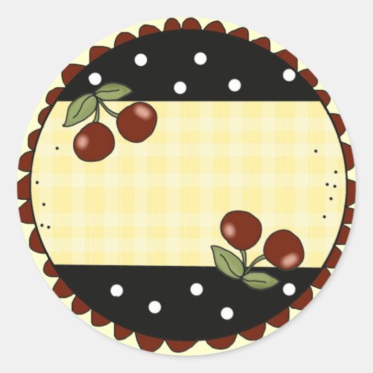 Länderkennzeichen für Kirchenküche Runder Aufkleber (Vorderseite)