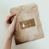 Länderkennzeichen für Schneemann Adressaufkleber