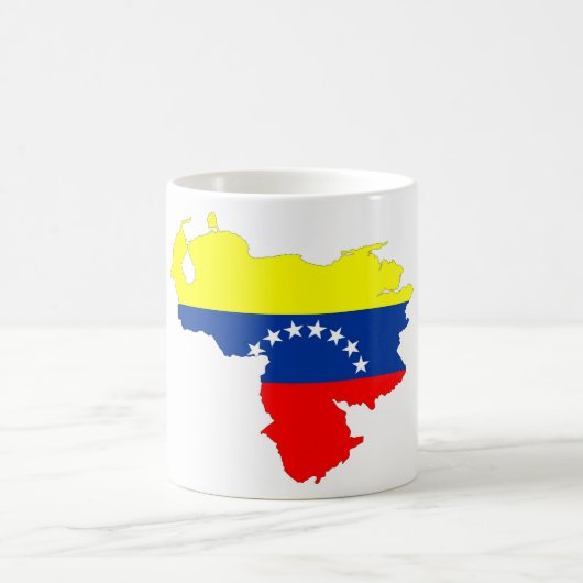 Länderkennzeichen für Venezuela Kaffeetasse (Mittel)