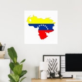 Länderkennzeichen für Venezuela Poster (Heimbüro)