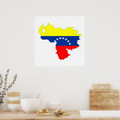 Länderkennzeichen für Venezuela Poster (Küche)