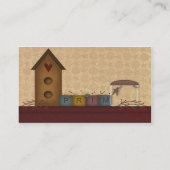 Länderkennzeichen Visitenkarte (Rückseite)