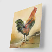 Länderliste Quadratische Wanduhr (Winkel)