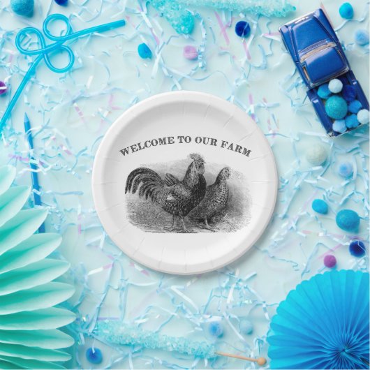 Länderliste und Hähnchen Pappteller (Party)