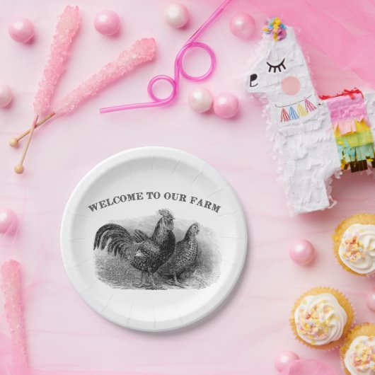 Länderliste und Hähnchen Pappteller (Party)