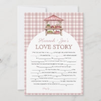 Ländermarkt Brautparty Liebe Story Game Card