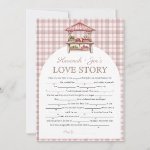 Ländermarkt Brautparty Liebe Story Game Card Einladung