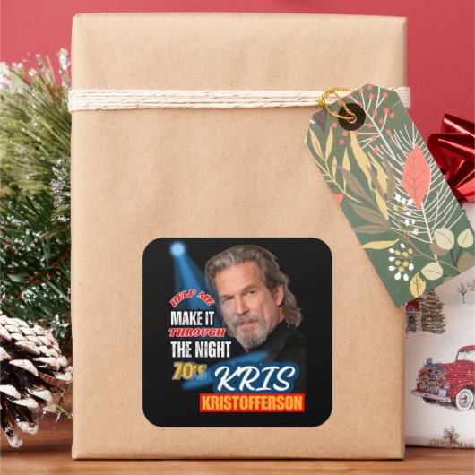 LÄNDERMUSIK QUADRATISCHER AUFKLEBER (Feiertag)