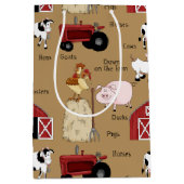 Ländermuster mittlere Geschenktasche Mittlere Geschenktüte (Vorderseite)