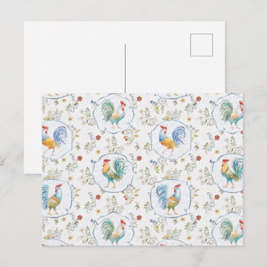 Ländermuster Postkarte (Vorne/Hinten)