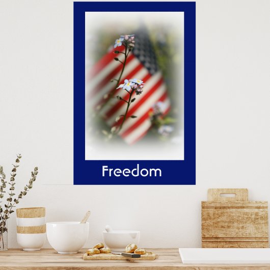 Länderplakat für Freiheit Poster (Küche)