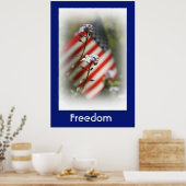 Länderplakat für Freiheit Poster (Küche)