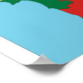 Länderpolitische Landkarte Poster (Ecke)